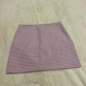 Urban outfitters purple and white checkered skirt